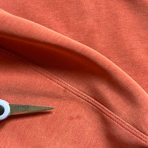 Lululemon Perfectly Oversized Cropped Crew Softstreme Cayenne Size XS - Picture 6 of 10